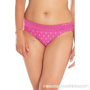 Curvy Kate Women's Revive Fold-Over Brief Pink Print B077RVSZJD